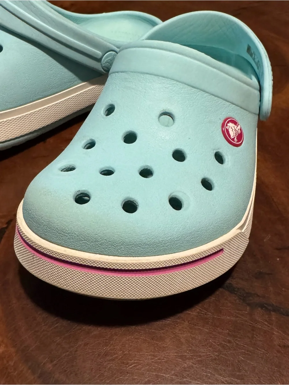 CROCS Kids Light Aqua Slip-On